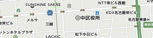 名古屋市中区周辺の地図