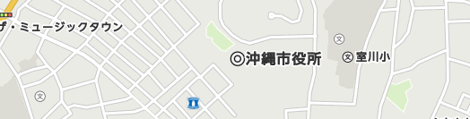 沖縄市周辺の地図