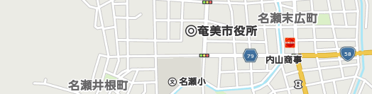 奄美市周辺の地図