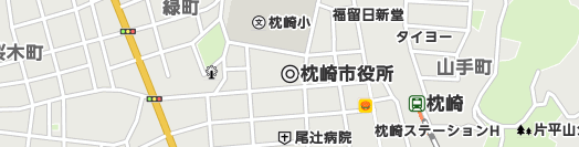 枕崎市周辺の地図