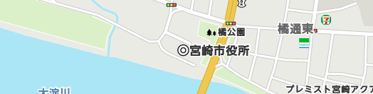 宮崎市周辺の地図