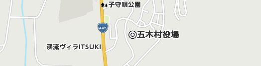 球磨郡五木村周辺の地図