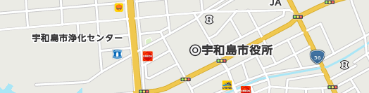 宇和島市周辺の地図
