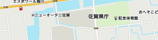 佐賀県周辺の地図