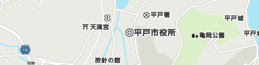 平戸市周辺の地図