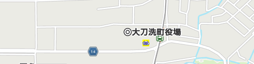 三井郡大刀洗町周辺の地図