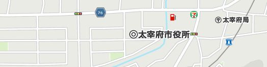 太宰府市周辺の地図