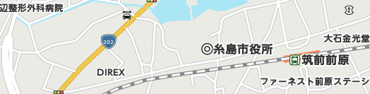 糸島市周辺の地図