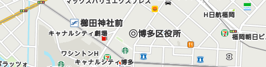 福岡市博多区周辺の地図