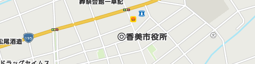 香美市周辺の地図