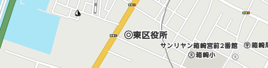 福岡市東区周辺の地図
