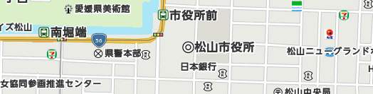 松山市周辺の地図