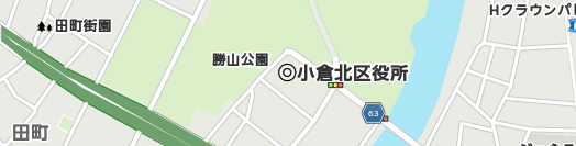 北九州市小倉北区周辺の地図