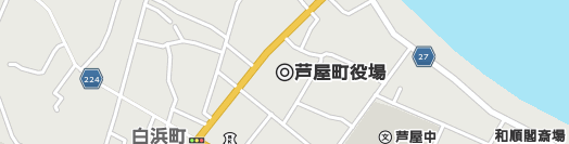 遠賀郡芦屋町周辺の地図