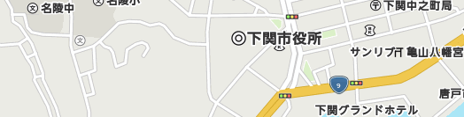 下関市周辺の地図