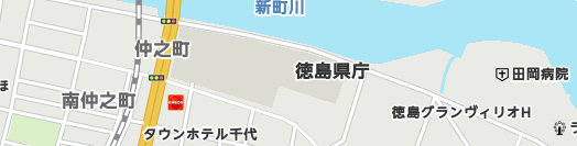 徳島県周辺の地図