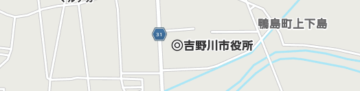 吉野川市周辺の地図