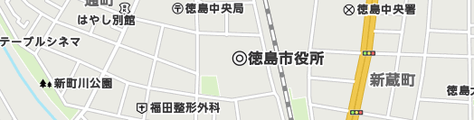 徳島市周辺の地図