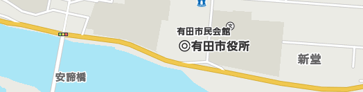 有田市周辺の地図