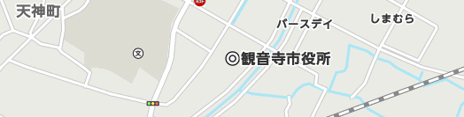 観音寺市周辺の地図