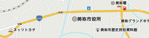 美祢市周辺の地図