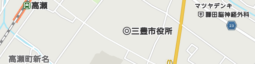 三豊市周辺の地図