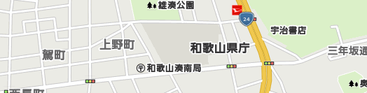 和歌山県周辺の地図