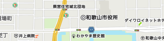 和歌山市周辺の地図