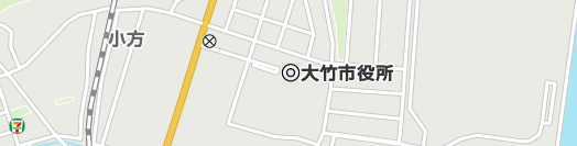 大竹市周辺の地図