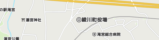 綾歌郡綾川町周辺の地図