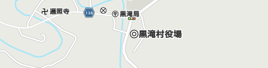 吉野郡黒滝村周辺の地図