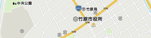 竹原市周辺の地図