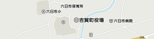 鹿足郡吉賀町周辺の地図