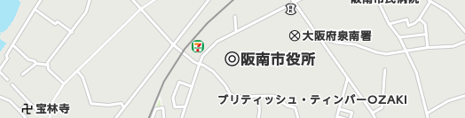 阪南市周辺の地図