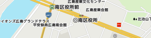 広島市南区周辺の地図
