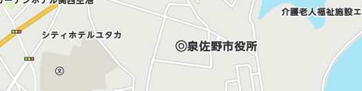 泉佐野市周辺の地図