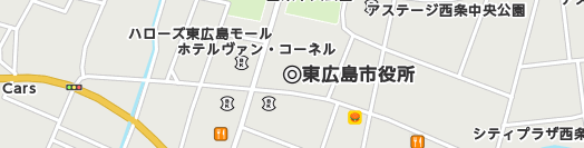 東広島市周辺の地図