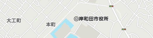 岸和田市周辺の地図