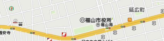 福山市周辺の地図