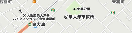 泉大津市周辺の地図