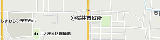 桜井市周辺の地図