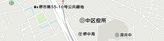 堺市中区周辺の地図
