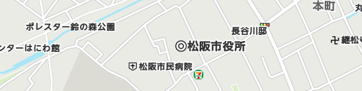 松阪市周辺の地図