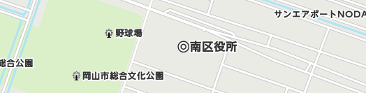 岡山市南区周辺の地図