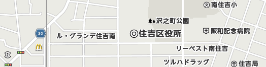 大阪市住吉区周辺の地図