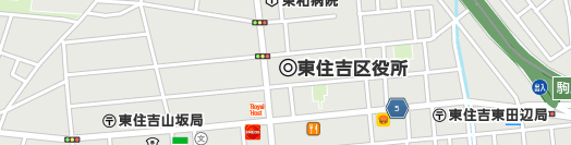大阪市東住吉区周辺の地図