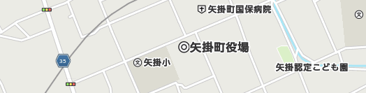 小田郡矢掛町周辺の地図