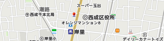 大阪市西成区周辺の地図