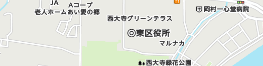 岡山市東区周辺の地図
