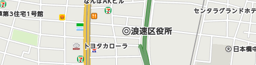 大阪市浪速区周辺の地図